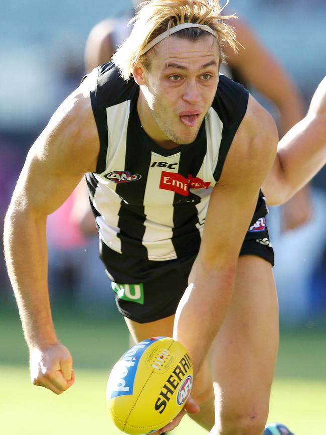 Collingwood needs to get Darcy Moore back in the team. Picture: Michael Klein