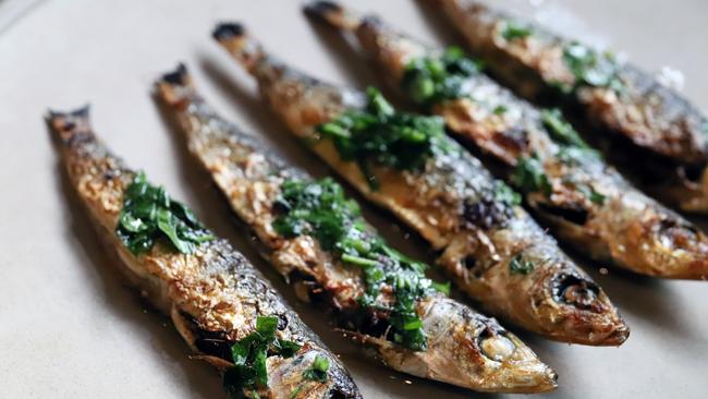 Sardines at CicciaBella Italian Osteria in Bondi. Picture: Jenifer Jagielski