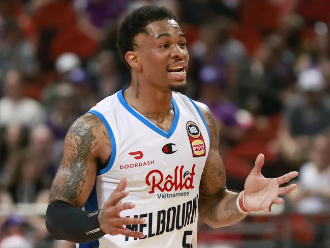 Rayjon Tucker encountered frustration early in his debut NBL season. Picture: Getty Images