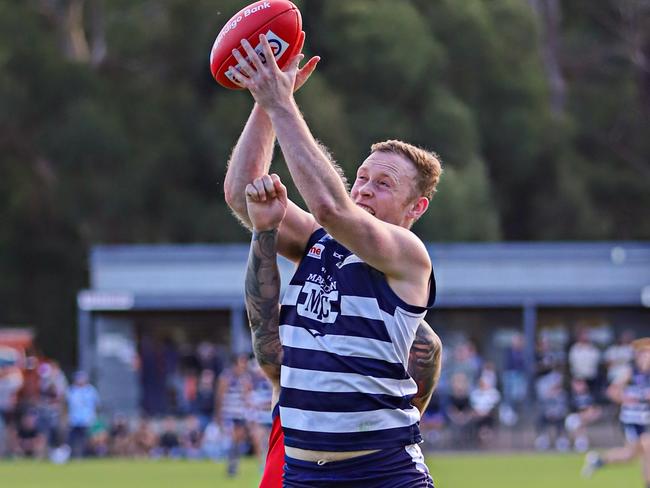 Matthew Dick in action for Macedon. Picture: Aaron Cook