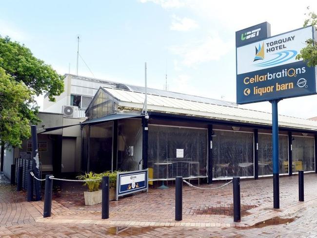 The armed robbery took place in a carpark near the Torquay Hotel, Hervey Bay.