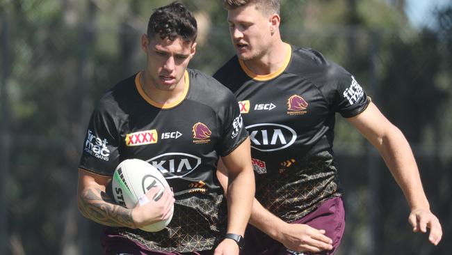 Jordan Riki will make his NRL debut for the Broncos against Canberra. Picture: Annette Dew