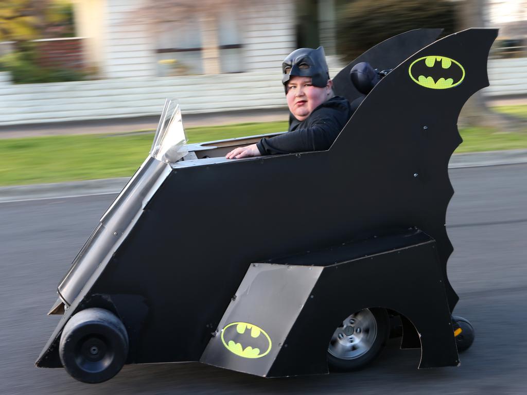 National Superhero Week Bodie Sommer’s Batmobile wows as he battles