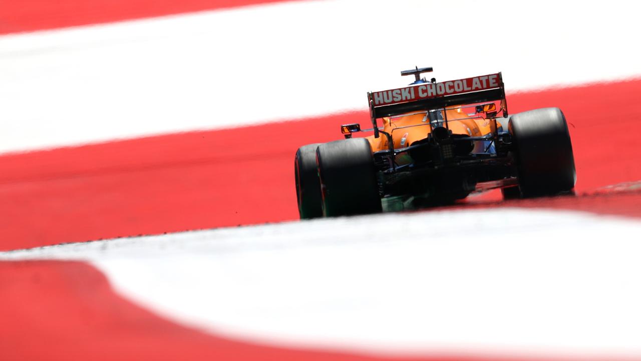 Daniel Ricciardo had het moeilijk in de play-offs.  (Foto door Clive Rose/Getty Images)