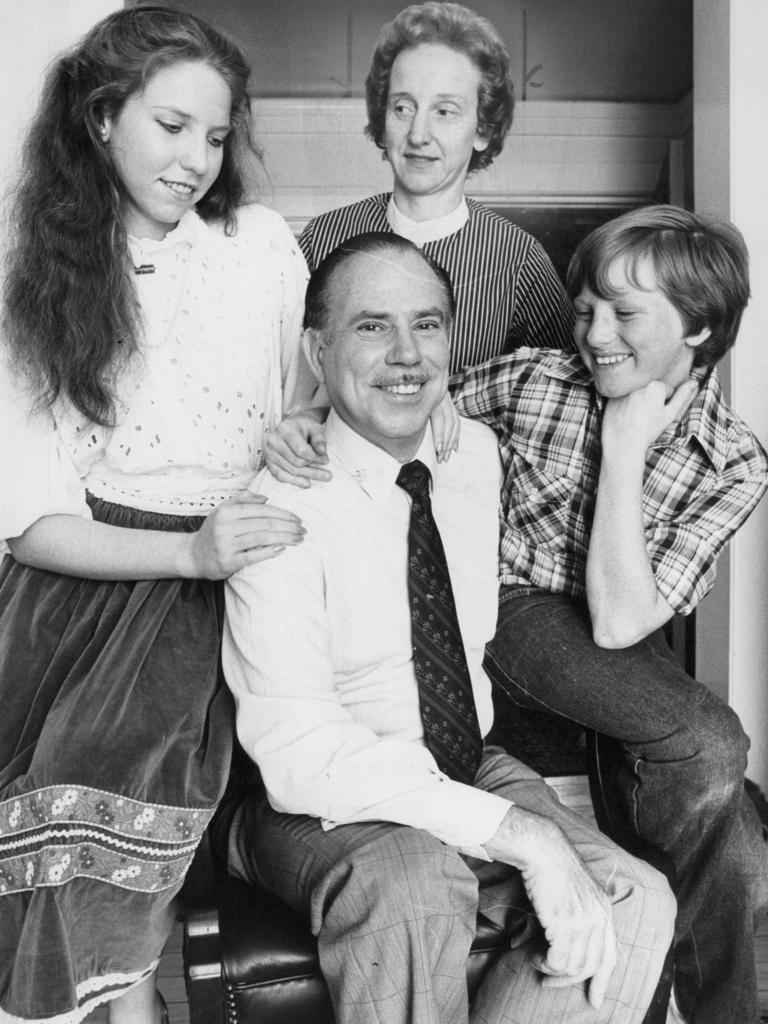 The late Andrew Briger with his young family in the 1970s.