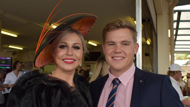 Shannyn Hopkins and Bryan Rudd at the 100 Club Cup race day 2023 in Gympie.