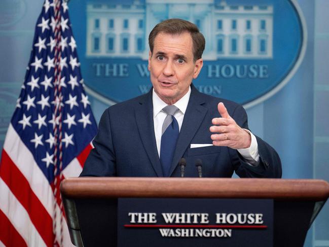 US National Security Council spokesman John Kirby denied Russian claims that the US was responsible for the drone attack. Picture: AFP