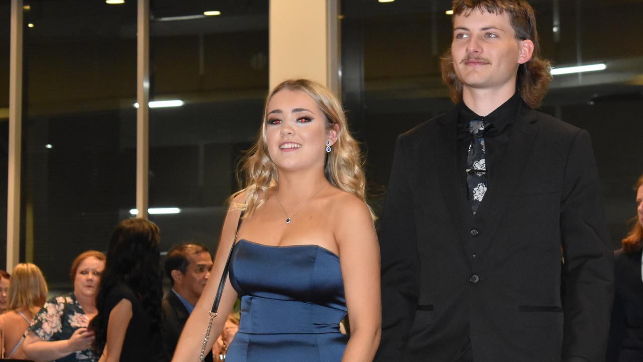 Maroochydore State High seniors walk into their 2022 formal.