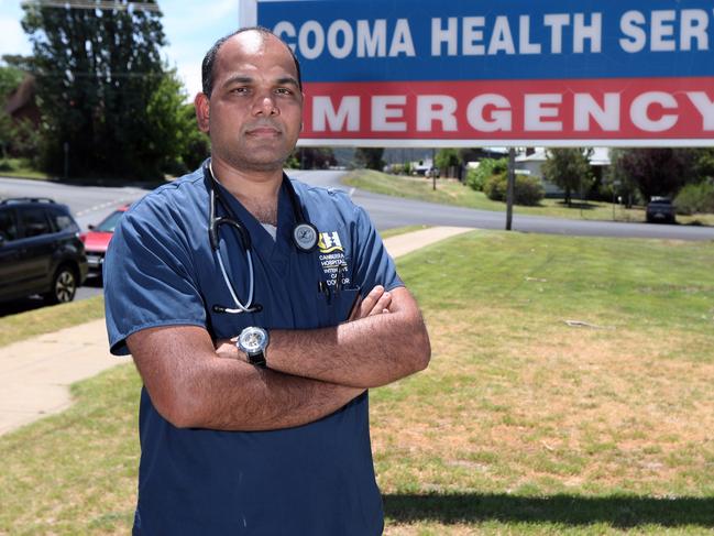 Dr Sateesh Kovurri was trained in India but has been working as a doctor in outback and rural Australia for over ten years. His wife also trained as a doctor in India and works as a GP in Canberra. Picture Gary Ramage