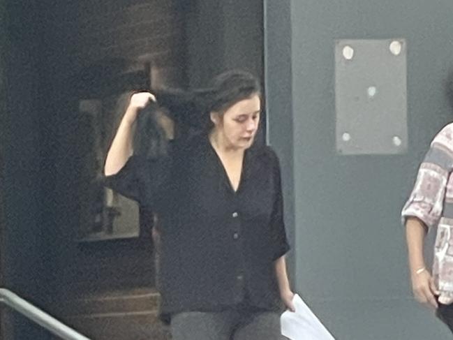 Kelly leaving Wyong Local Court where she was granted bail. Picture: NewsLocal