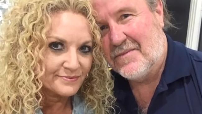 Sheree Glastonbury with Geoffrey McLean who she accused of murdering. Picture: 7NEWS