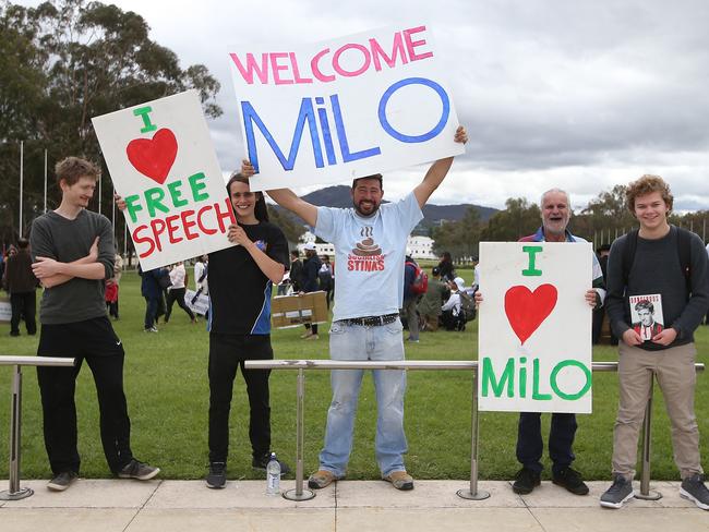 Yiannopoulos’ 2017 tour was met with praise... Picture: Supplied