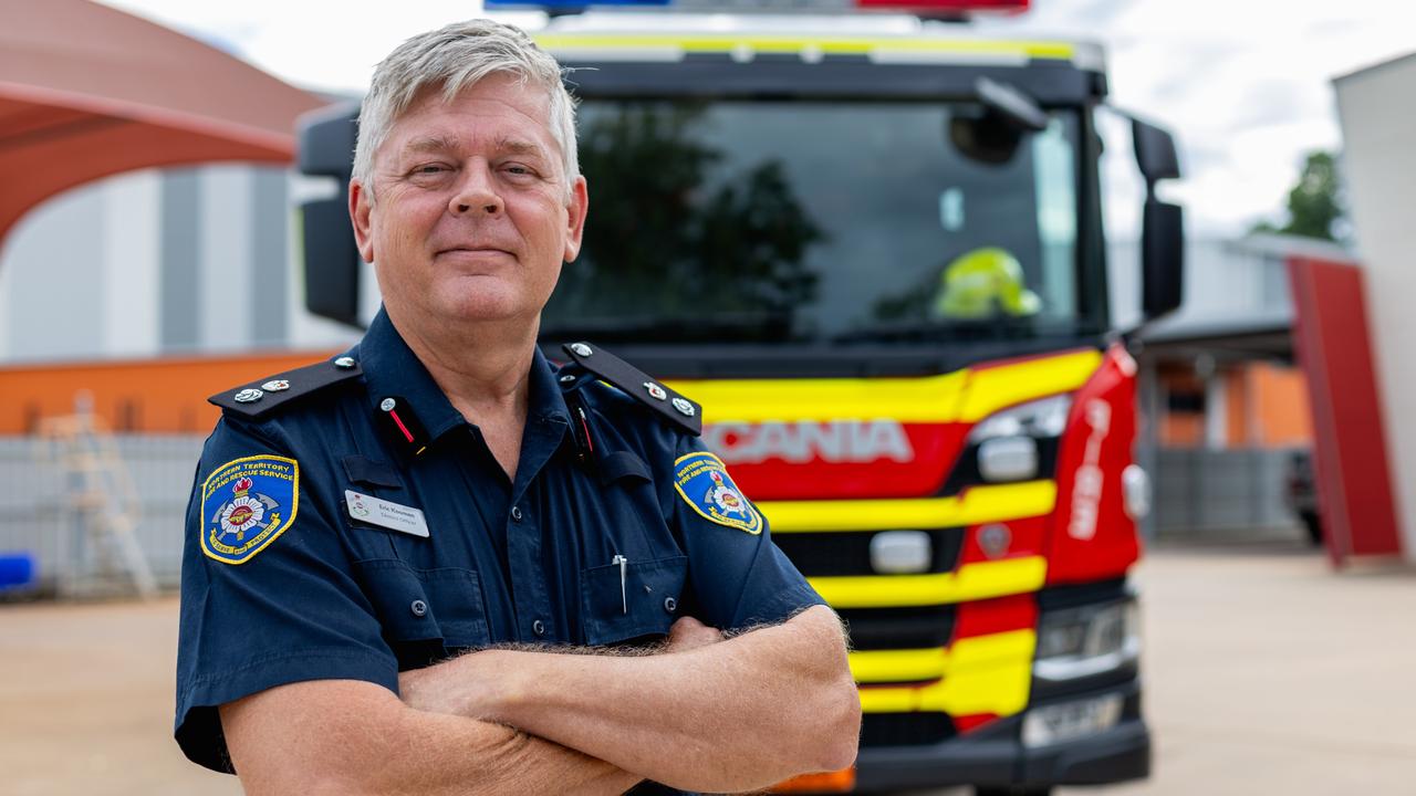 NT Fire and Rescue Service District Officer Eric Koomen. Picture: Pema Tamang Pakhrin