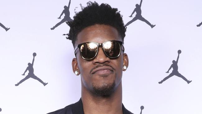 Jimmy Butler arrives at the Jordan Brand All Star Party on the Friday.