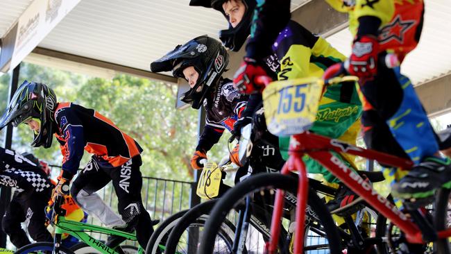 Action from the Castle Hill BMX Club's annual BMX Open.