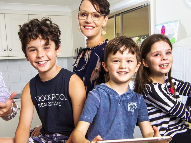 Home Broadband.SMART DAILY: New data shows 49 per cent of NBN connected customers do not know what speed they are on or not what is available. Brad Wallis, 47, his wife Tara, 40, and four children Tobias, 11, Hugo, 9, Indigo, 7, and Rafferty, 5, all use their devices at home. Brad and Tara also run a real estate business from their house and they are like many people, they don't know what speed they are on.Picture: NIGEL HALLETT