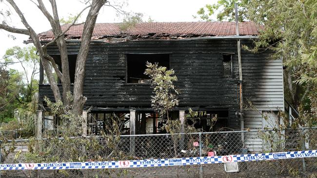 The house was destroyed in the early morning blaze. Picture: AAP/Sarah Marshall