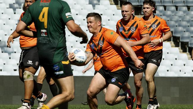 Ethan Whittington with the ball. Picture: John Appleyard