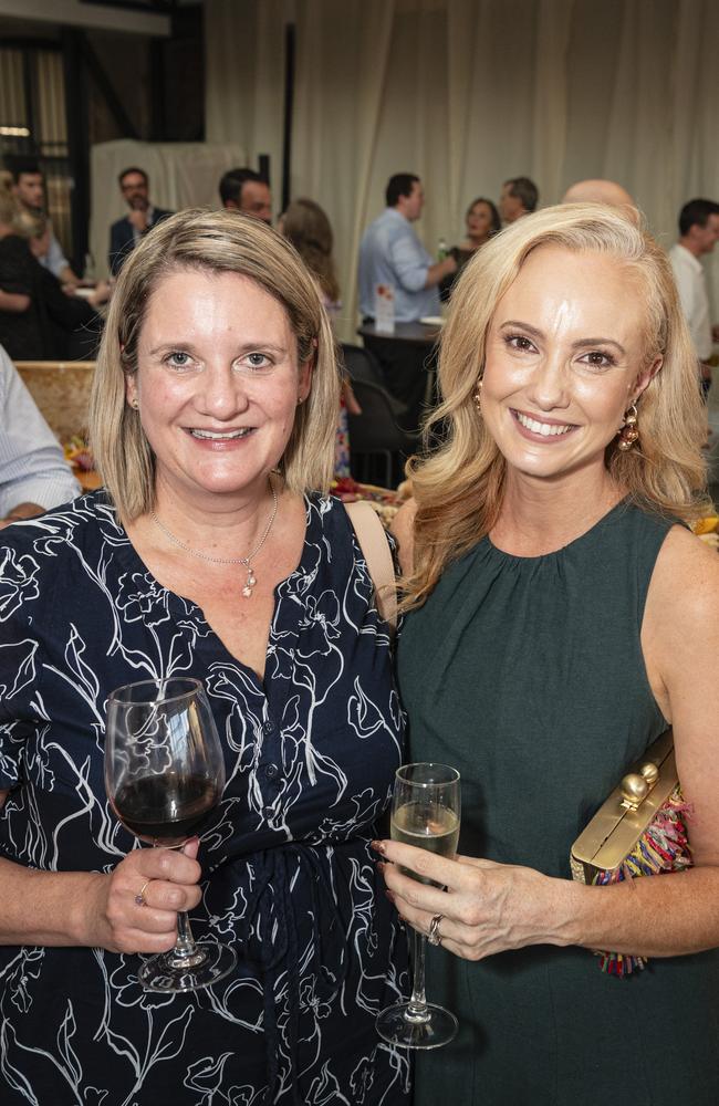 Sharon Baldwin (left) and Ash Wright at the Patterson &amp; Co Family Law opening function at the Rowes Building, Friday, February 7, 2025. Picture: Kevin Farmer