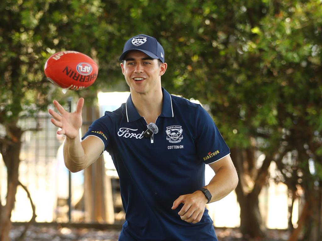 Cat Oisin Mullin at Moriac Primary School as part of Geelong's community camp. Picture: Alison Wynd