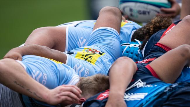 NSW Waratahs Academy players in the super Rugby series last year. Pics: Julian Andrews