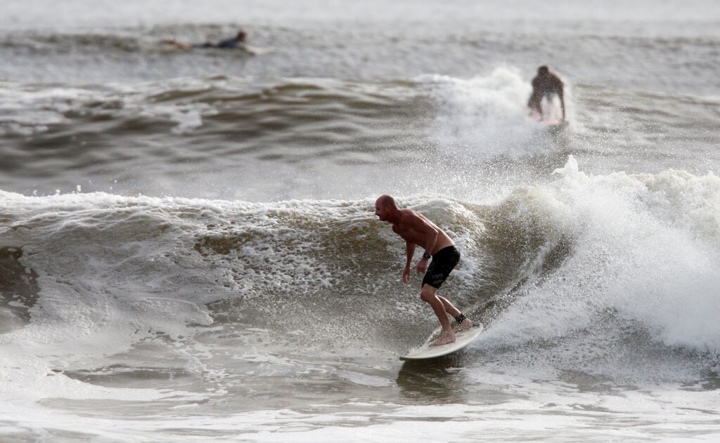 Alexandra Headland gets good lefts and rights for longboarders and shortbaorders alike. Picture: Nicholas Falconer
