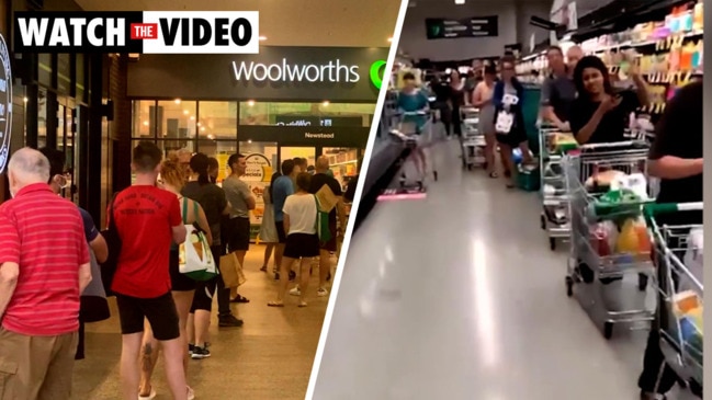 Brisbane supermarkets hit by panic buying