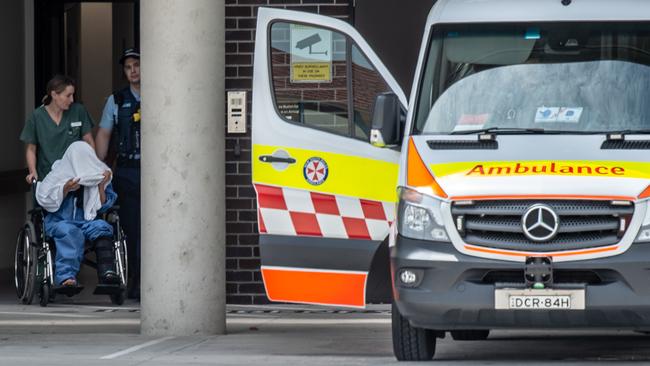 The 35-year-old cleaner injured her ankle before her arrest and was seen in court via video link using crutches. Picture: Monique Harmer.