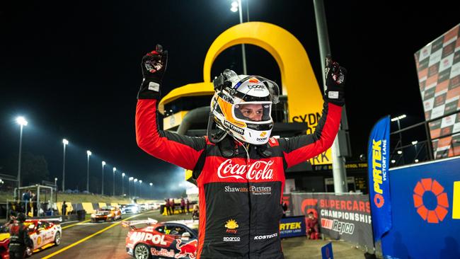 Brodie Kostecki has retaken the Supercars Championship series lead after shining under lights at Sydney Motorsport Park. Picture: Getty Images.