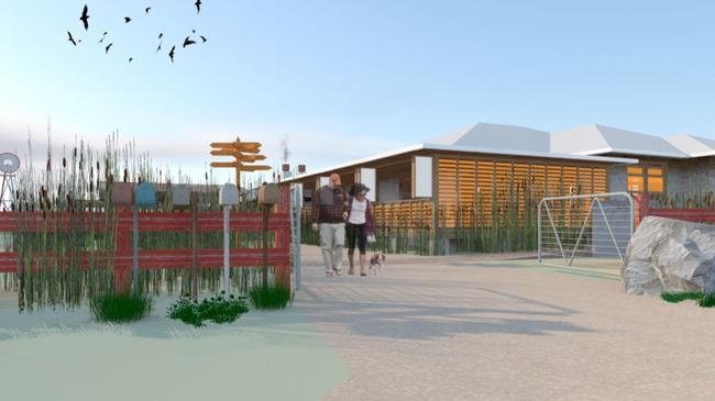 An artist's impression of a proposed eatery near the Nepean River in Jamisontown.