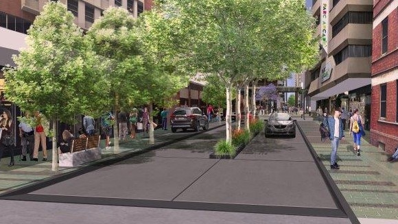 Gawler Place upgrade artist impressions. Picture: Supplied