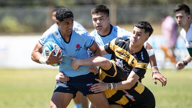 NSW player Onitoni Large was a standout in the Super Rugby U16s series this year. Picture: Julian Andrews