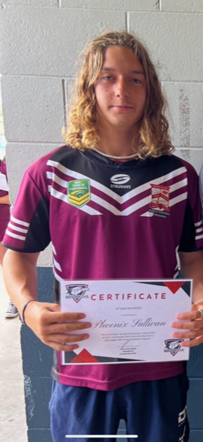 Beenleigh SHS' U15 Boys young gun Phoenix Sullivan.