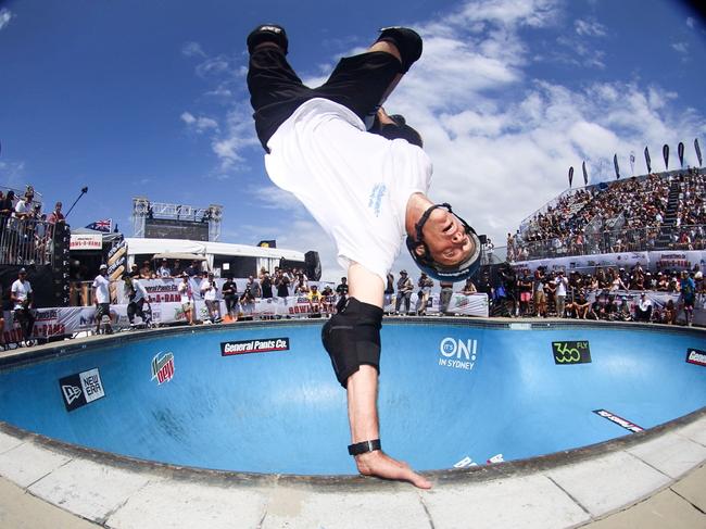 Skateboarder Tony Hawk. Photo by Dean Tirkot