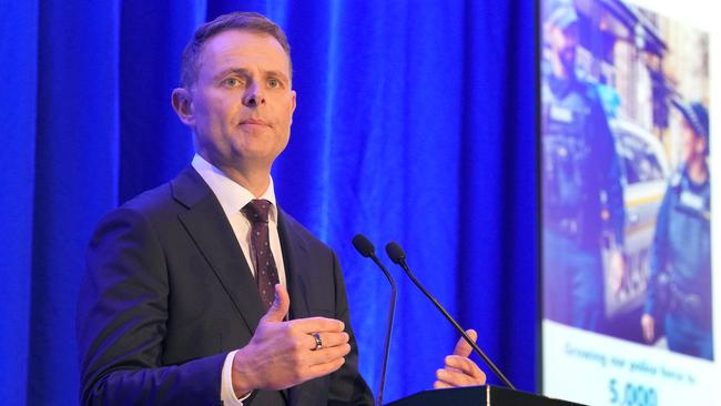 South Australia Treasurer Stephen Mullighan handing down the state budget. Picture: Dean Martin/NewsWire