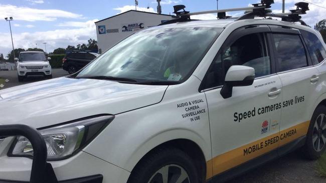 A NSW mobile speed camera.