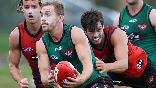 How will Devon Smith slot into the Essendon side and how much midfield time will he get? Picture: Michael Klein