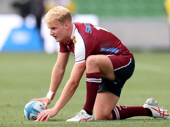 Tom Lynagh was unhappy with his goal-kicking last year. Picture: Kelly Defina/Getty Images