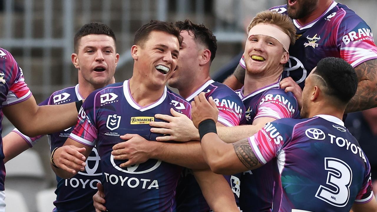 NRL news 2023  North Queensland Cowboys break records in shock flogging of  Wests Tigers, Cowboys v Tigers highlights, Scott Drinkwater interview