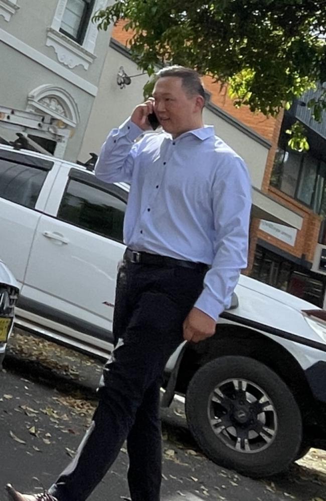 David Byungchan Lee outside Grafton Local Court. He stands accused of raping a woman at North Rocks in Sydney. Picture: Matt Gazy