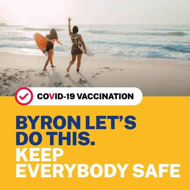 Byron Shire has one of the lowest Covid vaccination rates in the state.