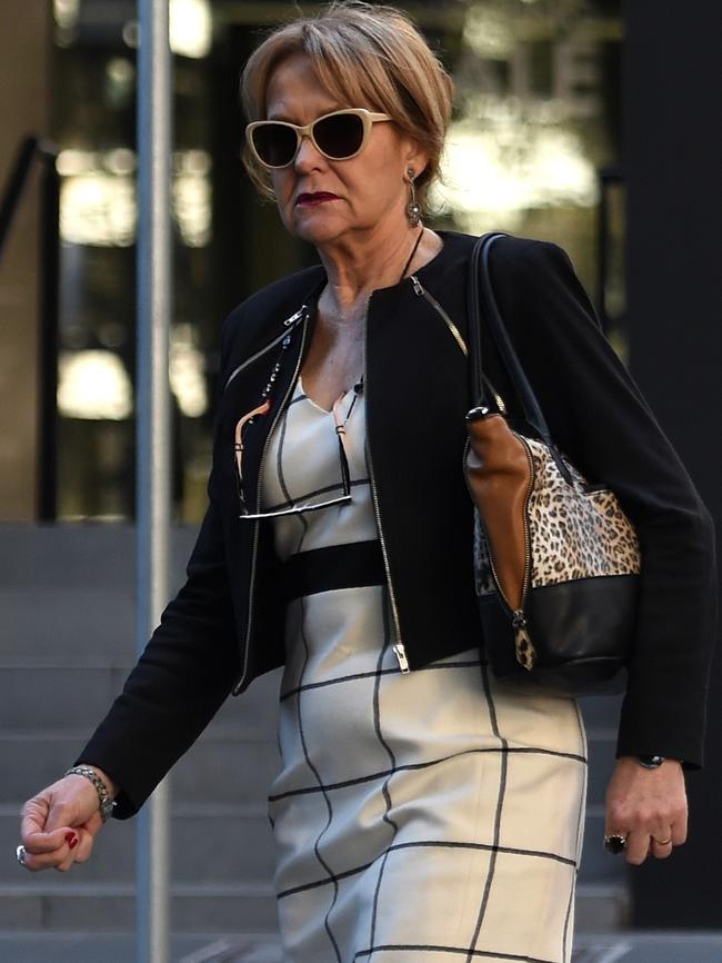 Margaret Kearney arrives for the Richmond meeting. Picture: Nicole Garmston