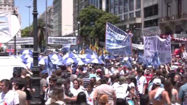 Argentines go on strike against Milei's austerity policies