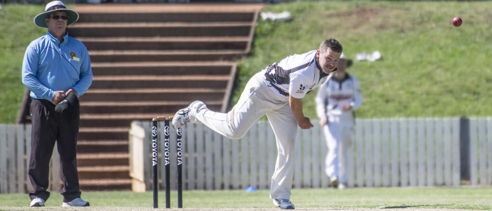 Lachlan Ireland bowls for Souths.