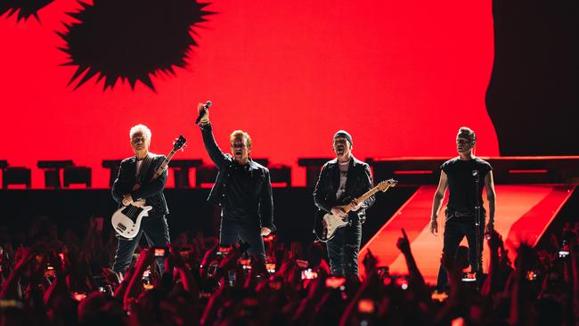 U2 during The Joshua Tree Tour 2017 in Canada. Picture: Danny North