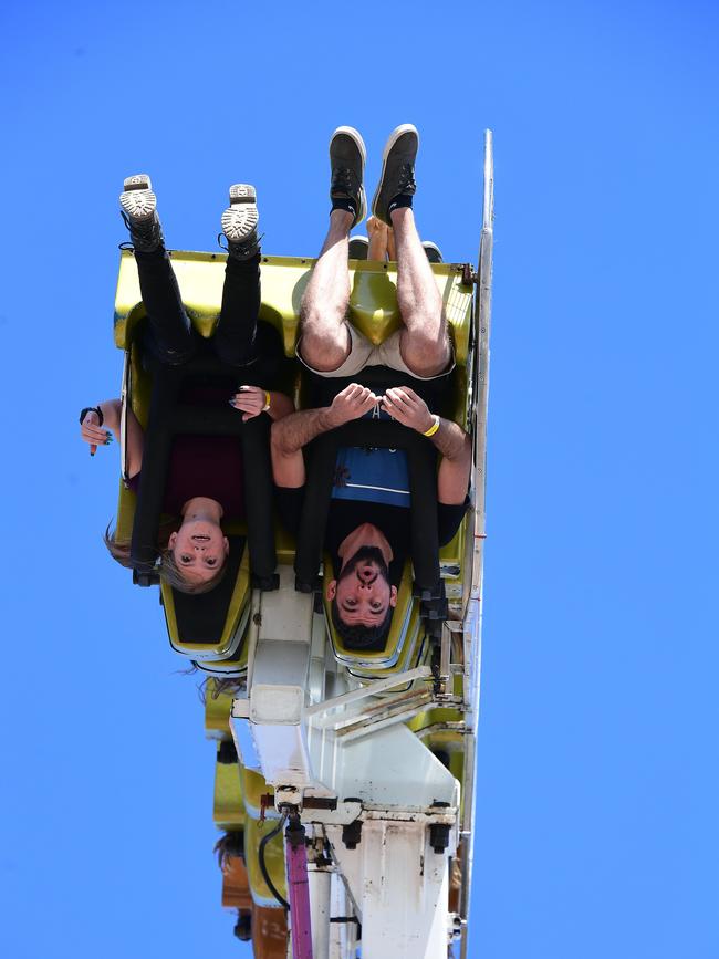 Ruby McGregor and Stephen Perchard riding Hang Over at the Bundaberg Show.