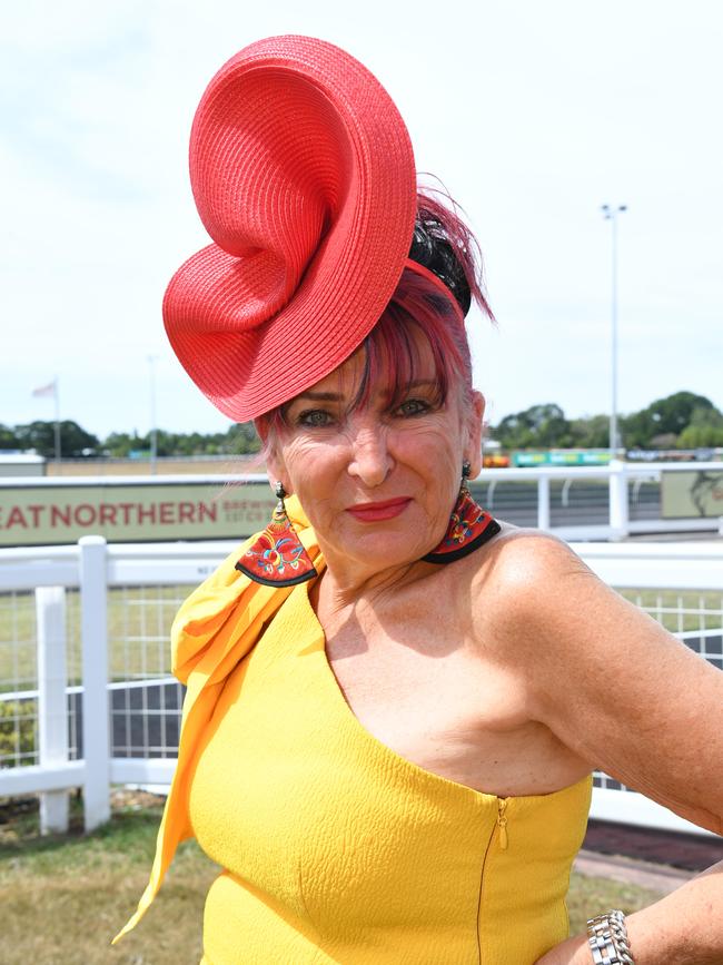 'Saucy' Hillary Tagell at the Bridge Toyota Ladies’ Day. Picture: (A)manda Parkinson