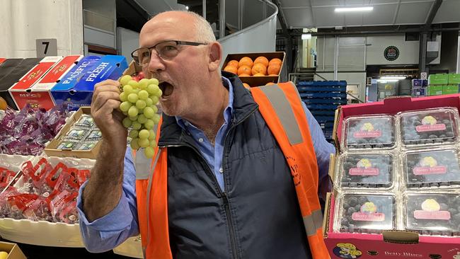 Noel Greenhalgh is the Brisbane fruit market king. Picture: Ben Dorries.