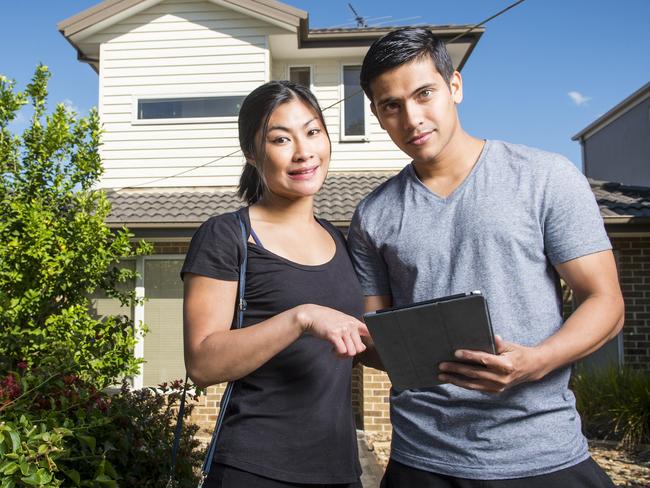New Home Owners. Stamp duty is set to be slashed for first home buyers. Alice Ho and Rohan Bahuguna have been house hunting for a month. Picture: Eugene Hyland