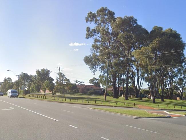 A large stretch of Wanneroo Rd between Morely Dr and Sylvie St was closed down by police as  investigators assessed the scene. Picture: Google